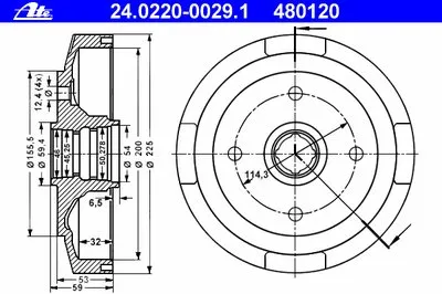 Тормозной барабан ATE купить