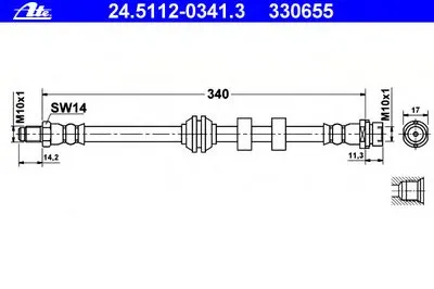 Тормозной шланг ATE купить