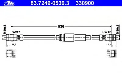 Тормозной шланг ATE купить