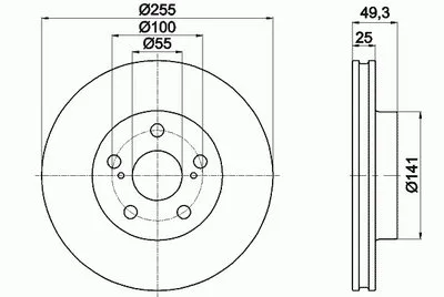 Тормозной диск PRO TEXTAR купить