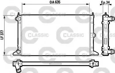 Радиатор, охлаждение двигателя VALEO CLASSIC VALEO купить