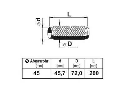 Гофрированная труба, выхлопная система; Гофрированная труба, выхлопная система ERNST купить
