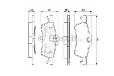 Комплект тормозных колодок, дисковый тормоз BOSCH купить