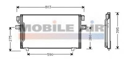 Конденсатор, кондиционер VAN WEZEL купить