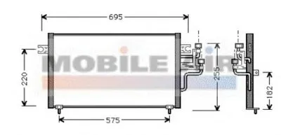 Конденсатор, кондиционер VAN WEZEL купить