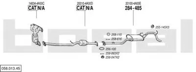 Система выпуска ОГ BOSAL купить