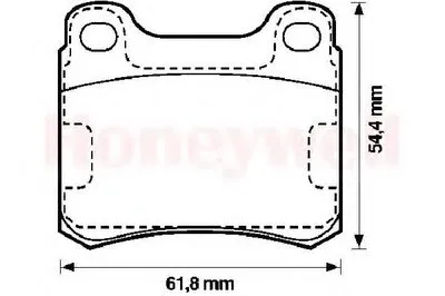 Комплект тормозных колодок, дисковый тормоз JURID купить