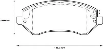 Комплект тормозных колодок, дисковый тормоз JURID купить