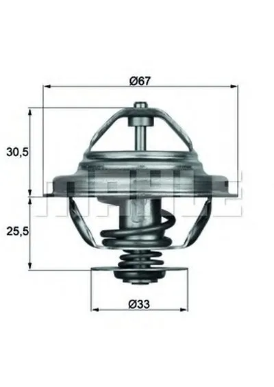 Термостат, охлаждающая жидкость MAHLE ORIGINAL купить