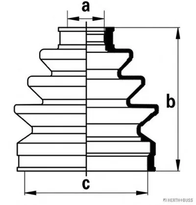 Комплект пылника, приводной вал HERTH+BUSS JAKOPARTS купить