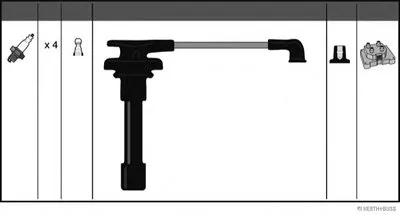 Комплект проводов зажигания HERTH+BUSS JAKOPARTS купить