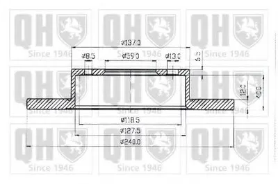 Тормозной диск QUINTON HAZELL купить