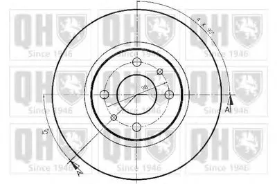 Тормозной диск QUINTON HAZELL купить