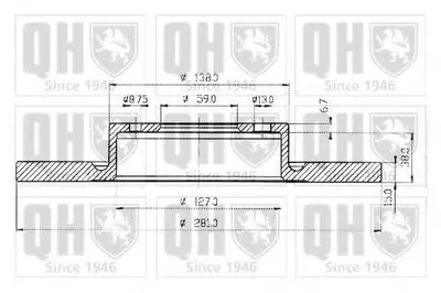 Тормозной диск QUINTON HAZELL купить
