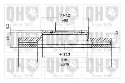 Тормозной диск QUINTON HAZELL купить