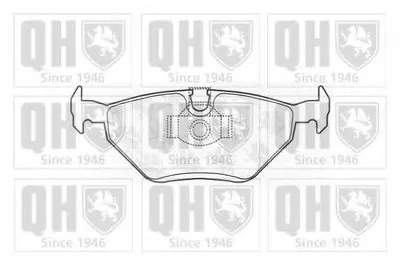 Комплект тормозных колодок, дисковый тормоз QUINTON HAZELL купить