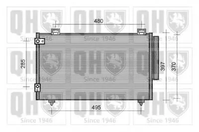 Конденсатор, кондиционер QUINTON HAZELL купить