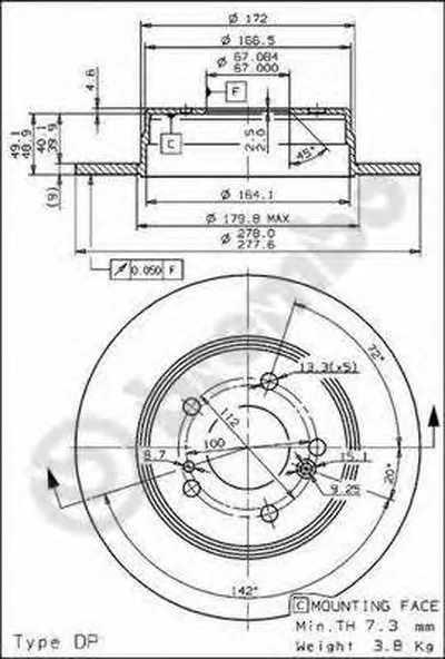 Тормозной диск COATED DISC LINE BREMBO купить