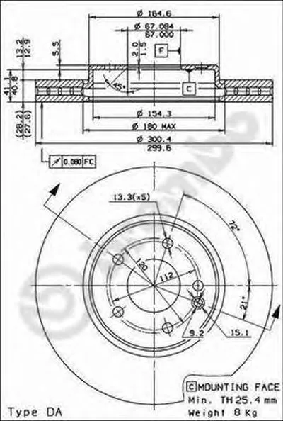 Тормозной диск COATED DISC LINE BREMBO купить