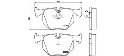 Комплект тормозных колодок, дисковый тормоз BREMBO купить