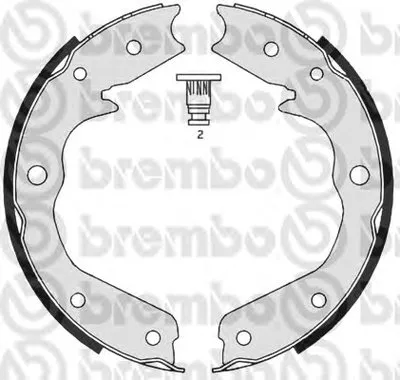 Комплект тормозных колодок, стояночная тормозная система BREMBO купить