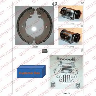 Комплект тормозных колодок DELPHI купить