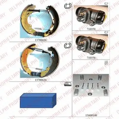 Комплект тормозных колодок DELPHI купить