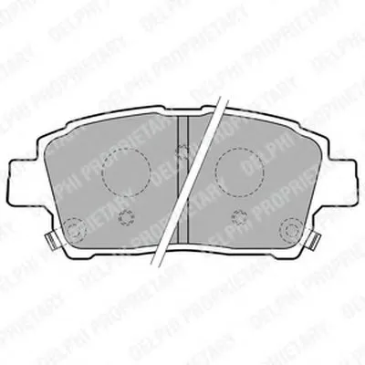 Комплект тормозных колодок, дисковый тормоз DELPHI купить
