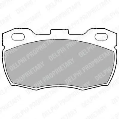 Комплект тормозных колодок, дисковый тормоз DELPHI купить