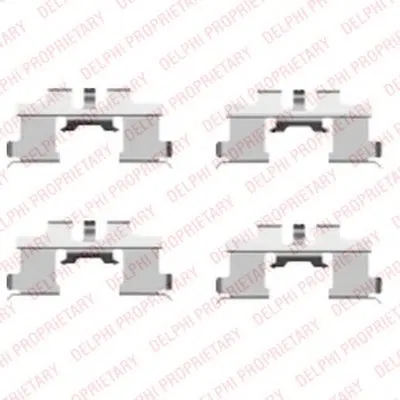 Комплектующие, колодки дискового тормоза DELPHI купить