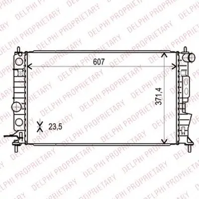 Радиатор, охлаждение двигателя DELPHI купить