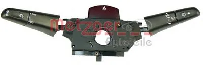 Выключатель, головной свет; Переключатель указателей поворота; Указатель аварийной сигнализации; Переключатель стеклоочистителя; Выключатель на колонке рулевого управления METZGER купить