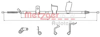 Трос, стояночная тормозная система COFLE METZGER купить