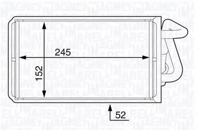 Теплообменник, отопление салона MAGNETI MARELLI купить