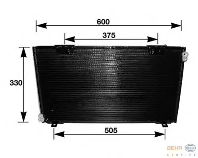 Конденсатор, кондиционер BEHR HELLA SERVICE купить