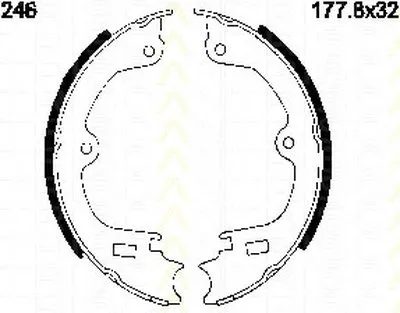 Комплект тормозных колодок TRISCAN купить