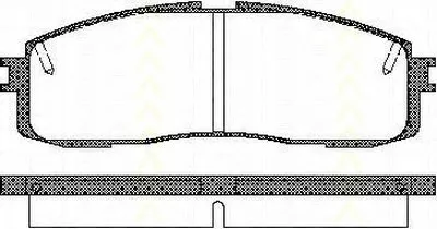 Комплект тормозных колодок, дисковый тормоз TRISCAN купить