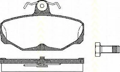 Комплект тормозных колодок, дисковый тормоз TRISCAN купить
