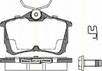 Комплект тормозных колодок, дисковый тормоз TRISCAN купить
