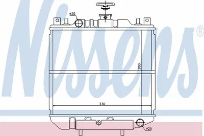 Радиатор, охлаждение двигателя NISSENS купить