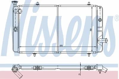 Радиатор, охлаждение двигателя NISSENS купить