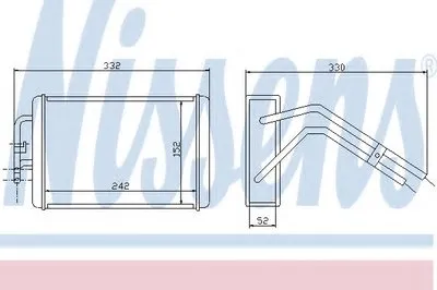 Теплообменник, отопление салона NISSENS купить
