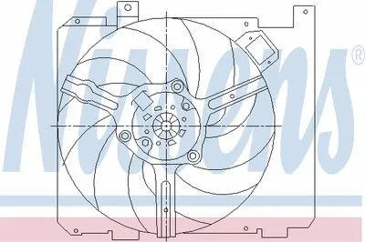 Вентилятор, охлаждение двигателя NISSENS купить