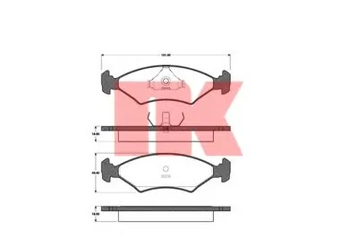 Комплект тормозных колодок, дисковый тормоз NK купить
