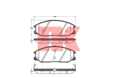 Комплект тормозных колодок, дисковый тормоз NK купить