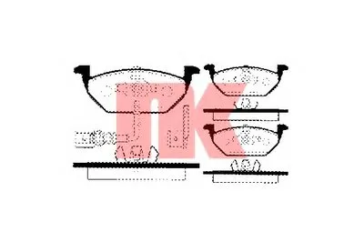Комплект тормозных колодок, дисковый тормоз NK купить