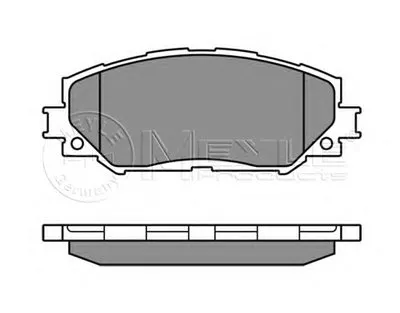 Комплект тормозных колодок, дисковый тормоз MEYLE купить