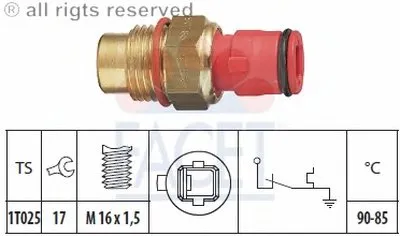 Термовыключатель, вентилятор радиатора FACET купить