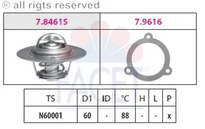 Термостат, охлаждающая жидкость FACET купить