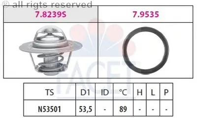 Термостат, охлаждающая жидкость FACET купить